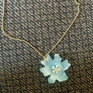 Hand carved Alexis Bittar pendant with chain